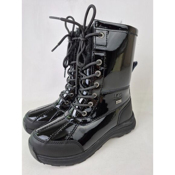 UGG Women's Black Adirondack Boot III Patent Size 6 US 1132991 - Picture 2 of 7
